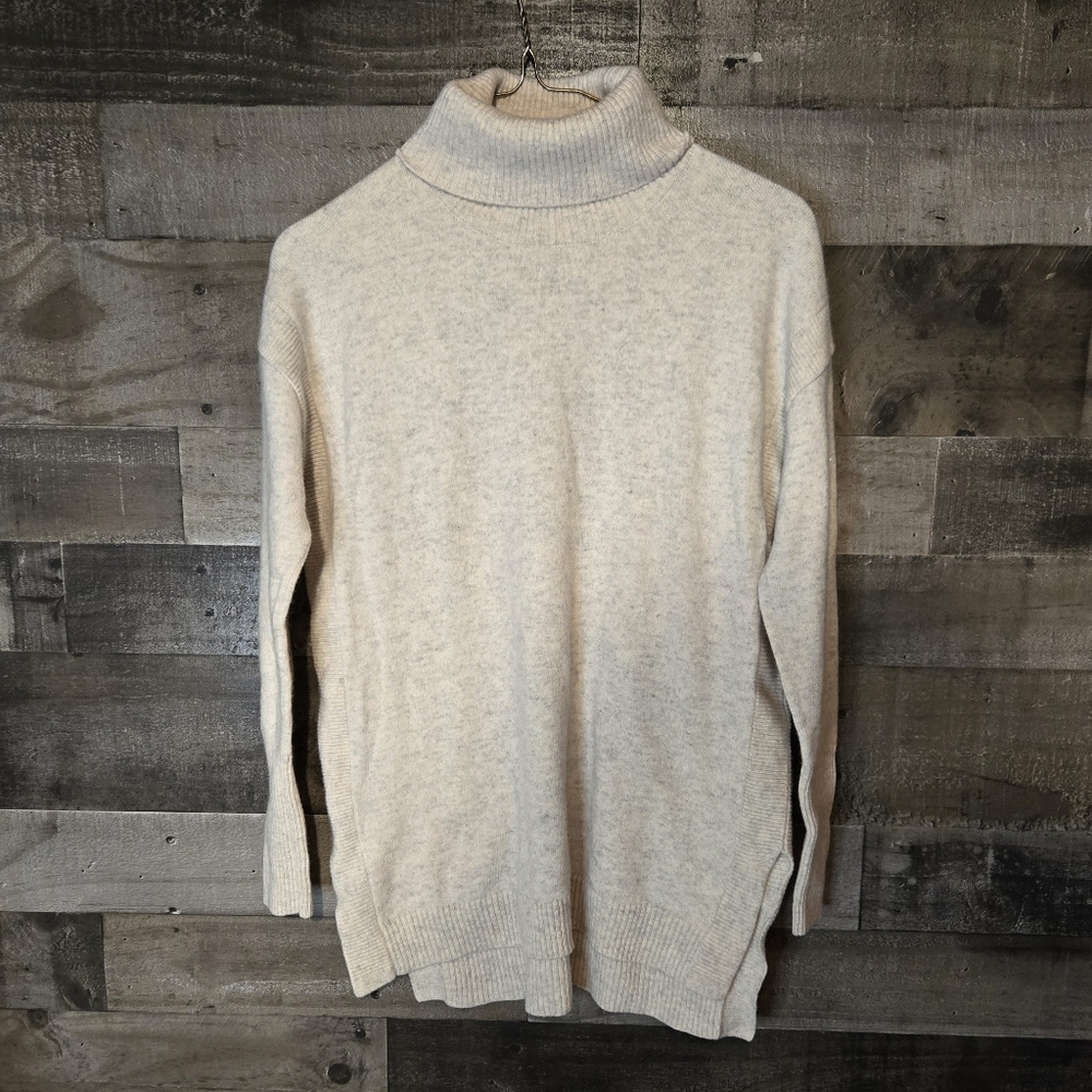 ply cashmere Cream cashmere Turtleneck Sweater